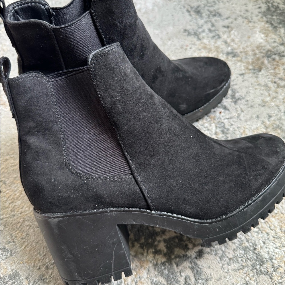 Black ankle boots